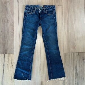 PAIGE Hollywood Hills Low Rise Blue Denim Jeans Size 25